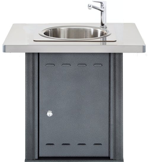 évier encastrable pour barbecue collectif urban barbecue